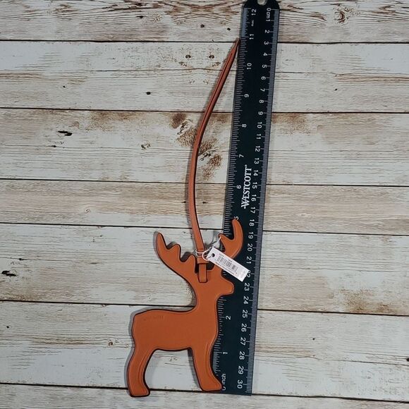 NEW NWT COACH Remade Reindeer Bag Charm Keychain Accessory - Picture 7 of 8